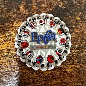 “Epcot One Mouse One World” Spinner Mickey Magnet from Walt Disney World’s Epcot